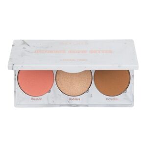 New RealHer Cheek Trio Palette - Pink, Gold, Brown